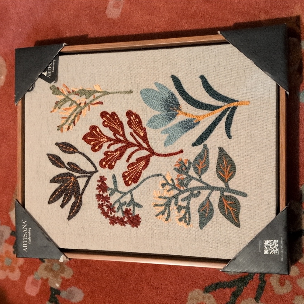 NWT Embroidered Wall Art